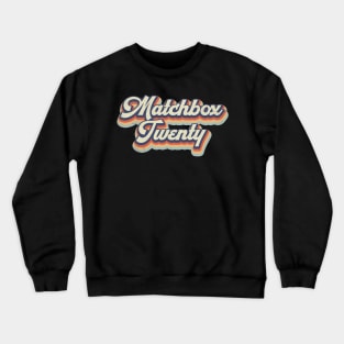 Retro Matchbox Pattern 70s 80s 90s Birthday Classic Style Crewneck Sweatshirt